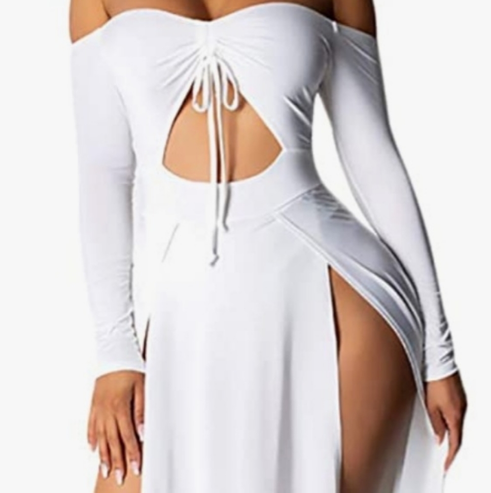 Salimdy Sexy Maxi Dress for Women Strapless